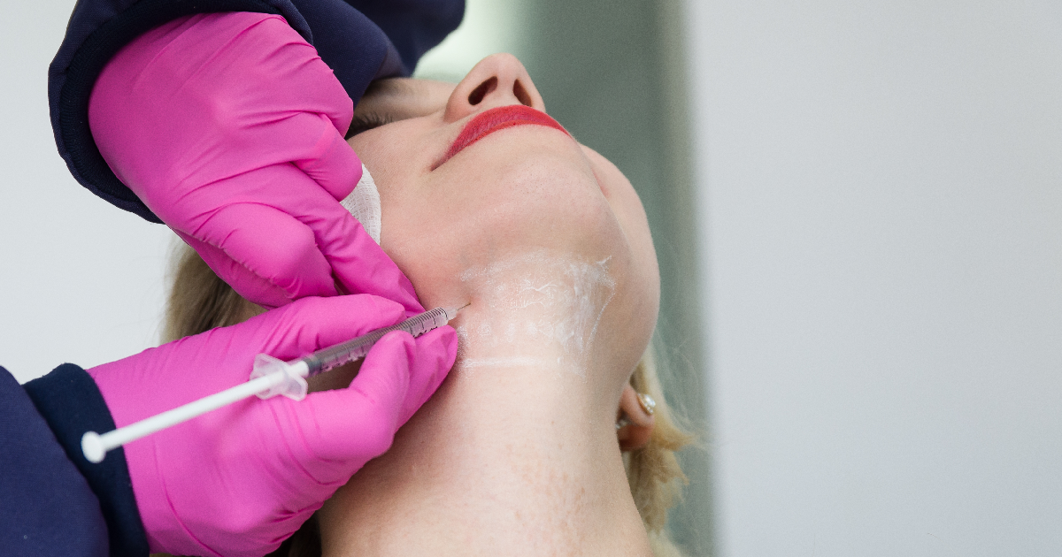 Women receiving Kybella treatment in Delray Beach, FL
