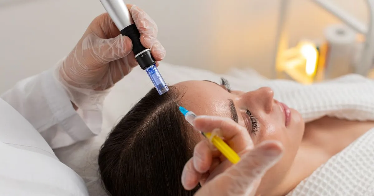 Hair Restoration treatment with microneedling and PRP in Delray Beach, FL